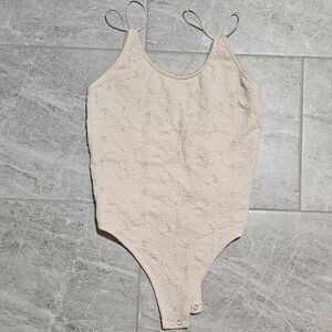 Fabletics Pink Lace Bodysuit